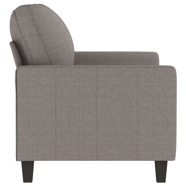 vidaXL 2-seater Sofa Taupe Polyester, Metal, Textilene, Foam