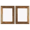 vidaXL Photo Frames 2 pcs 13.4"x15.7" Solid Reclaimed Wood and Glass