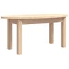 vidaXL Coffee Table Natural Pine Solid Pine Wood Medium, 31.5 x 15.7 in