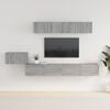 vidaXL TV Cabinet Set Set of 5 Grey Sonoma Engineered wood Medium