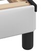 vidaXL Bed White and Black