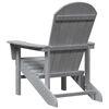 vidaXL Adirondack Chair Light Grey 32.28 x 29.13 x 36.22 in HDPE