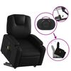 vidaXL Stand Up Massage Recliner Chair Black Faux leather, metal, plywood
