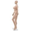 vidaXL Sexy Female Mannequin with Glass Base Beige 70.9"
