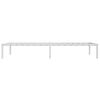 vidaXL Metal Bed Frame without Mattress White 42.1"x79.9"