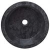 vidaXL Sink Black &Oslash;15.7"x5.9" Marble