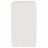 vidaXL Side Cabinet White Solid Pine Wood Medium Side Cabinet
