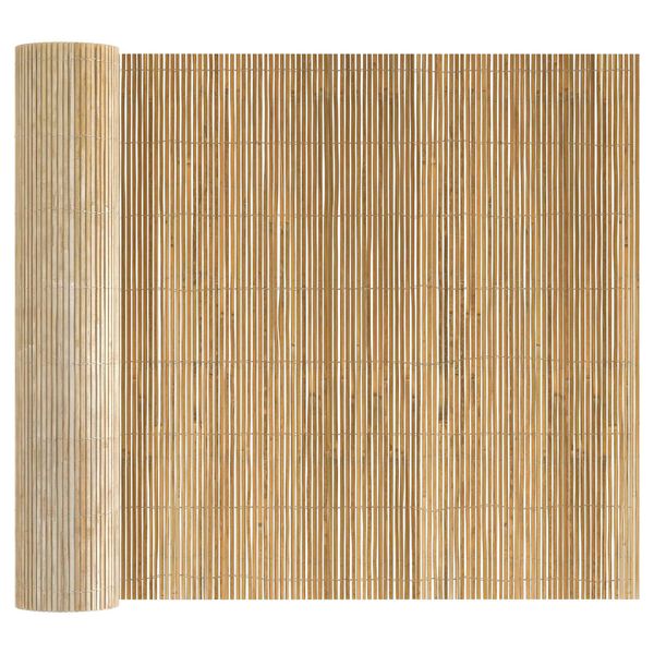 vidaXL Bamboo Fence Brown 600 x 125 cm bamboo