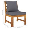 vidaXL Garden Lounge Set Dark grey Solid acacia wood Medium Modular