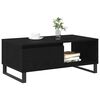 vidaXL Coffee Table Black Oak 35.43 x 19.69 x 14.37 in Engineered Wood