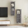 vidaXL Wall-mounted TV Cabinet Set of 2 Grey sonoma Engineered wood