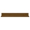 vidaXL Wall Shelf Honey brown Solid pine wood 31.5 in long Wall mounting