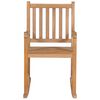 vidaXL Rocking Chair Natural wood, Black