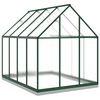 vidaXL Greenhouse Green and transparent Aluminum Large