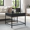 vidaXL Coffee Table Black Engineered wood Medium Coffee Table Square