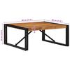 vidaXL Coffee Table Acacia Wood Natural Solid Acacia Wood Medium Durable
