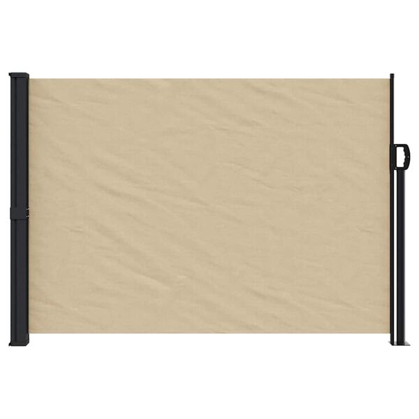 vidaXL Retractable Side Awning Beige