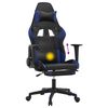 vidaXL Gaming Chair Black and Blue
