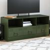 vidaXL TV Cabinet Olive Green Cold-rolled steel Medium TV Cabinet