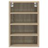 vidaXL Hanging Cabinet Sonoma oak Engineered wood Compact