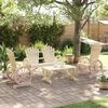 vidaXL Garden Lounge Set Natural Wood Solid fir wood Large Ergonomic