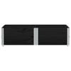 vidaXL Garden Planter Black Solid pine wood, Galvanized hinges