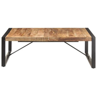 vidaXL Coffee Table 47.2"x47.2"x15.7" Rough Mango Wood