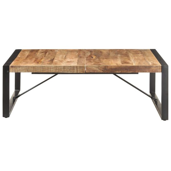 vidaXL Coffee Table 47.2"x47.2"x15.7" Rough Mango Wood