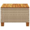 vidaXL Garden Table Beige and Brown