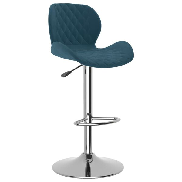 vidaXL Bar Stool Set of 2 Blue