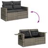 vidaXL Garden Sofa Set Grey