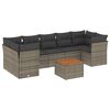 vidaXL Garden Sofa Set Gray