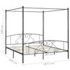 vidaXL Bed Frame Grey Metal Super King Durable Bed Frame Rectangular