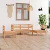 vidaXL Garden Lounge Set Natural wood Solid pinewood Medium Modular