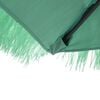 vidaXL Garden Parasol Green, Straw Polyester, Steel, Straw Large