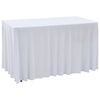 vidaXL Table Cover Set of 2 White 90% polyester, 10% elastane
