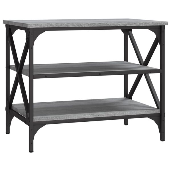 vidaXL TV Cabinet Grey Sonoma Engineered Wood 23.6 x 15.7 x 19.7 in