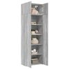 vidaXL Storage Cabinet Grey Sonoma Engineered Wood Tall Storage Cabinet