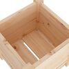 vidaXL Planter Set of 2 Natural Wood Solid Pine wood 12.2 in Planters