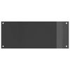 vidaXL Kitchen Backsplash Dark grey 39.37 x 15.75 x 0.24 in