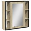 vidaXL Bathroom Mirror Cabinet Sonoma oak