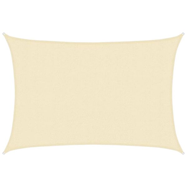 vidaXL Sunshade Sail 1.75 oz/ft&sup2; Cream 9.8x16.4' HDPE