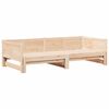 vidaXL Pull-out Day Bed Brown 80.12 x 72.44 x 22.24 in Solid Pine Wood