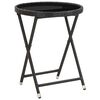 vidaXL Garden Bistro Set Black