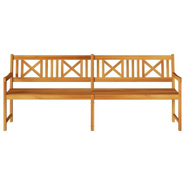 vidaXL Garden Bench Brown 220 x 56 x 90cm Solid Acacia wood