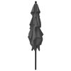 vidaXL Parasol Anthracite UV protective polyester 8.2ft x 8.2ft