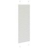 vidaXL Pleated Blind Light Grey 100% Polyester 15.7 x 59.1 in