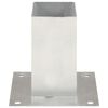 vidaXL Post Anchors 4 pcs Galvanised Metal 2.80 "