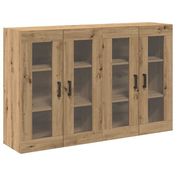 vidaXL Wall Cabinets 2 pcs Artisan Oak 27.36 x 13.39 x 35.43 in