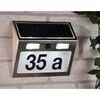 HI Doorplate Lamp Silver Steel Medium Solar Doorplate Lamp